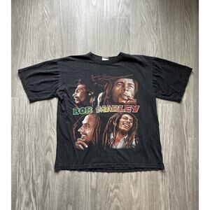 Vintage Bob Marley Double Sided Rap Tee T Shirt G Unit